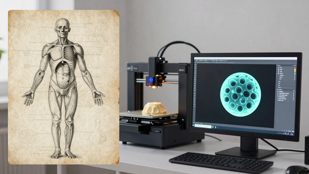 From hand-drawing to digitization: evolution of the production of scientific teaching aids